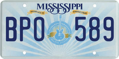 MS license plate BPO589