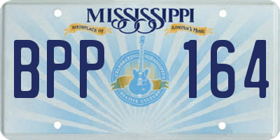 MS license plate BPP164