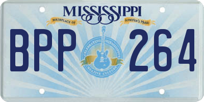 MS license plate BPP264