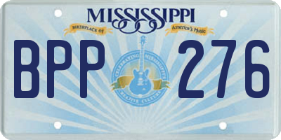 MS license plate BPP276