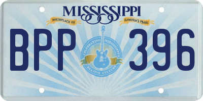 MS license plate BPP396
