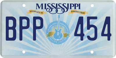 MS license plate BPP454
