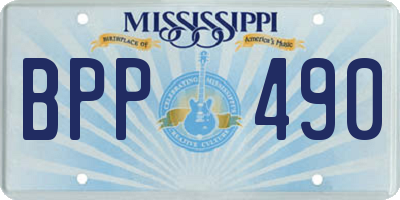 MS license plate BPP490