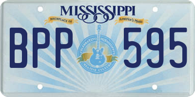 MS license plate BPP595