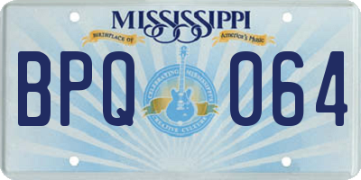 MS license plate BPQ064