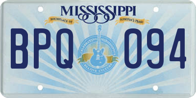 MS license plate BPQ094