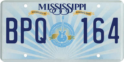 MS license plate BPQ164