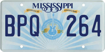 MS license plate BPQ264