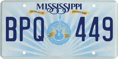 MS license plate BPQ449