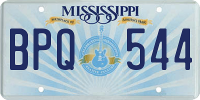 MS license plate BPQ544
