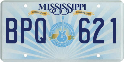 MS license plate BPQ621