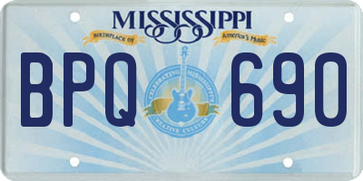 MS license plate BPQ690