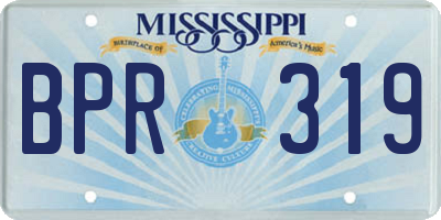 MS license plate BPR319