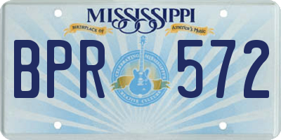 MS license plate BPR572