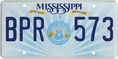 MS license plate BPR573