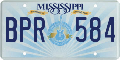 MS license plate BPR584