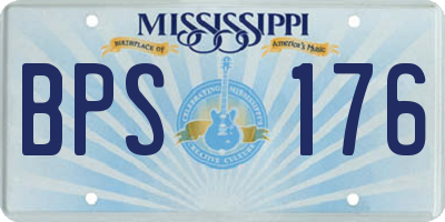 MS license plate BPS176