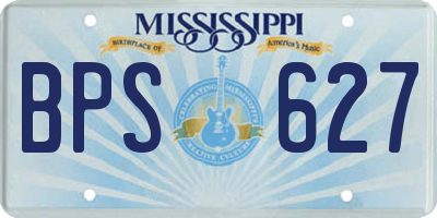MS license plate BPS627