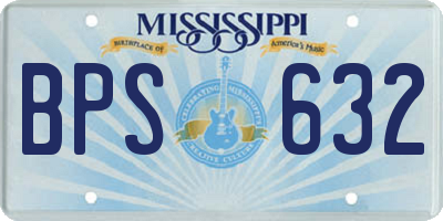 MS license plate BPS632