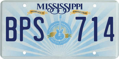 MS license plate BPS714