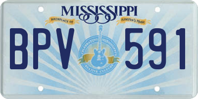 MS license plate BPV591
