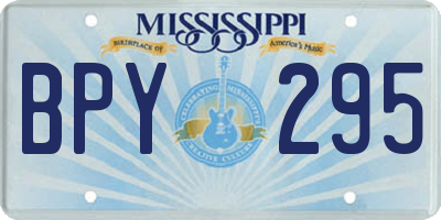 MS license plate BPY295