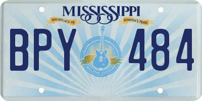 MS license plate BPY484