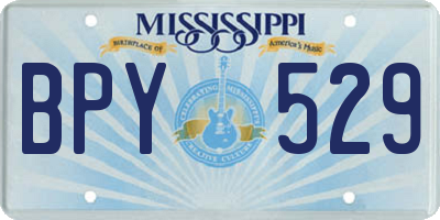 MS license plate BPY529
