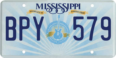MS license plate BPY579