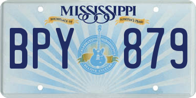 MS license plate BPY879