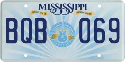 MS license plate BQB069