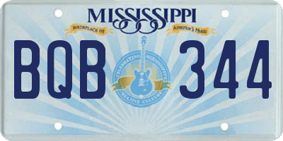 MS license plate BQB344
