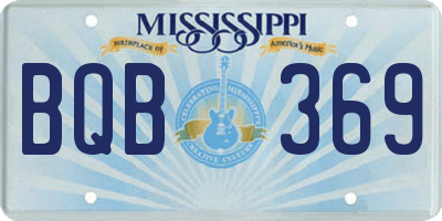MS license plate BQB369