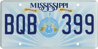 MS license plate BQB399