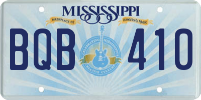 MS license plate BQB410