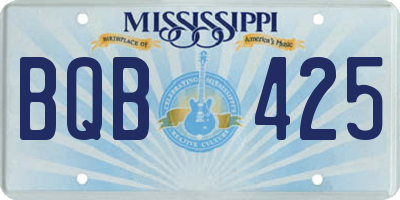 MS license plate BQB425