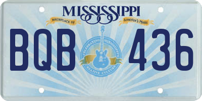 MS license plate BQB436