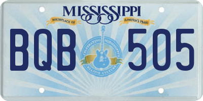 MS license plate BQB505