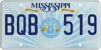 MS license plate BQB519