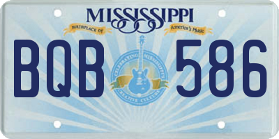 MS license plate BQB586