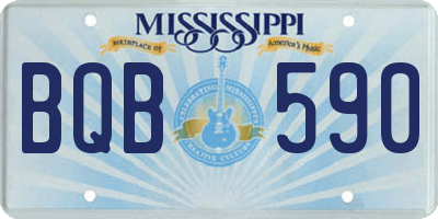 MS license plate BQB590