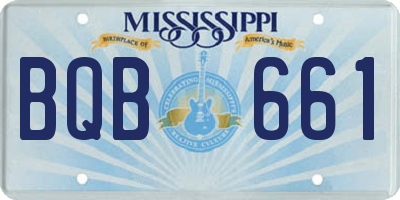 MS license plate BQB661