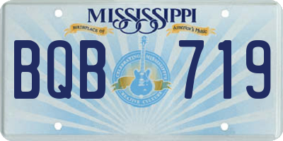 MS license plate BQB719