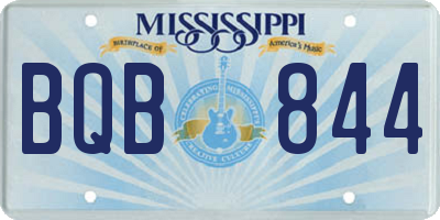 MS license plate BQB844