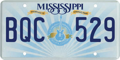 MS license plate BQC529