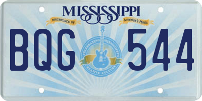 MS license plate BQG544