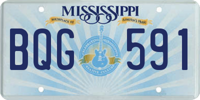 MS license plate BQG591