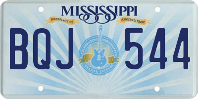 MS license plate BQJ544