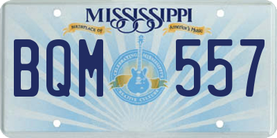 MS license plate BQM557