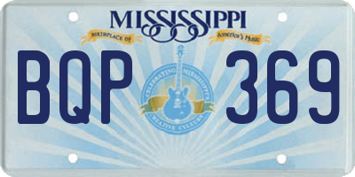 MS license plate BQP369